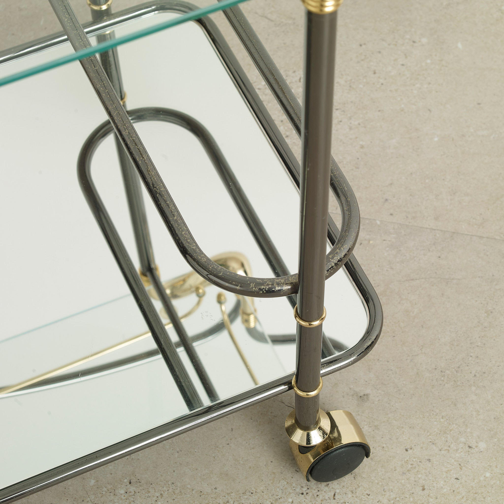 Urban Bar Vintage Trolley carrello bar specchio italiano