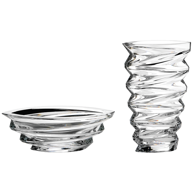 Cristalleria ColleVilca Twister Centrotavola Cristallo d 33 cm