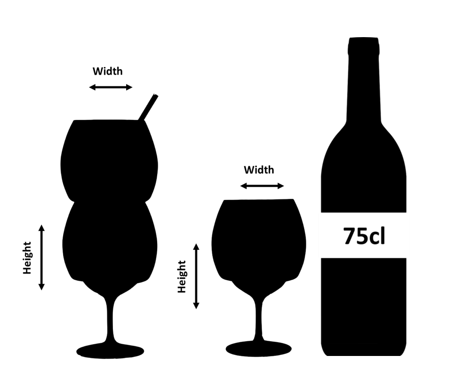 Urban Bar Gineva Stacking Gin Glass 60cl calice gin impilabile