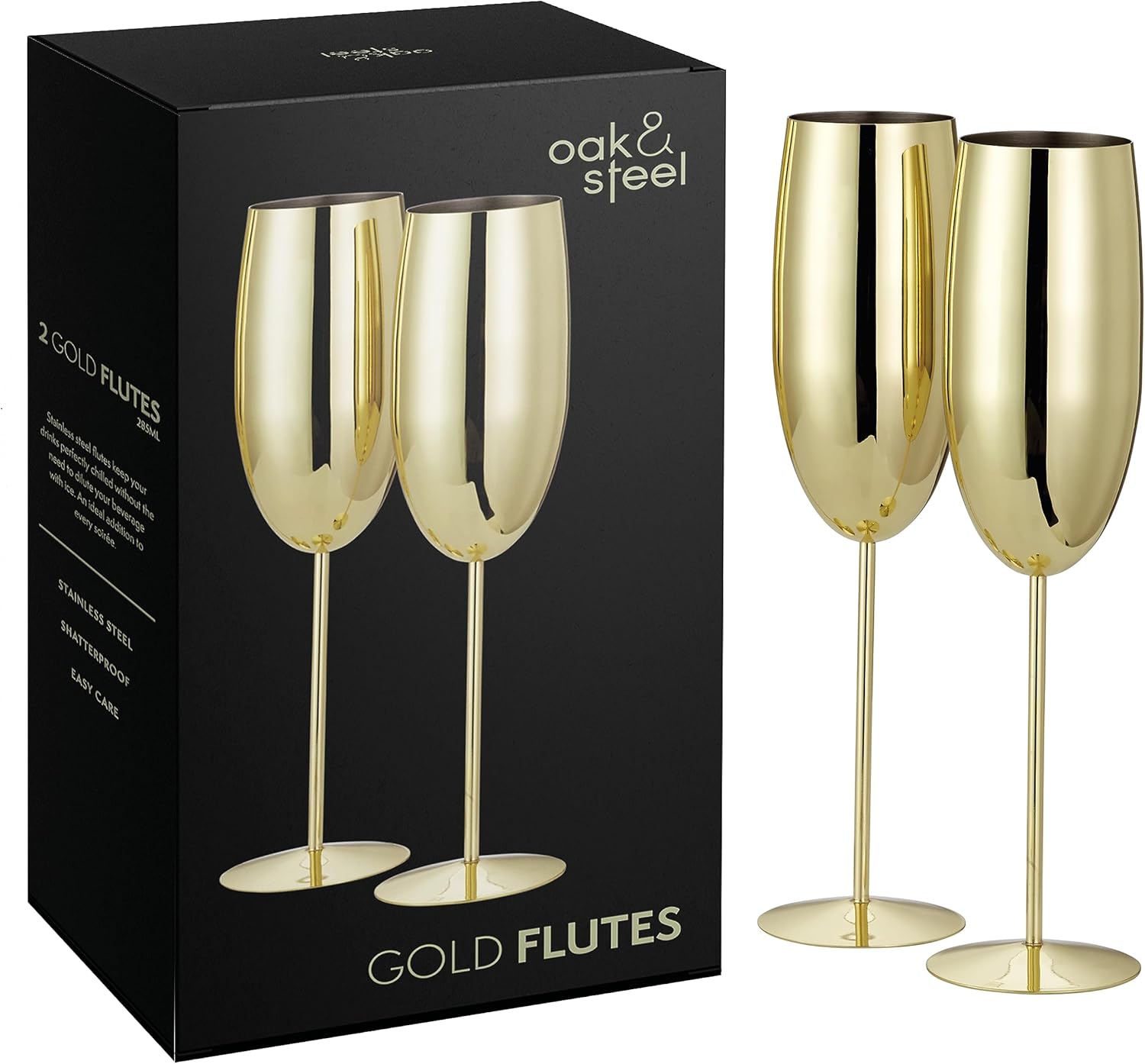 Oak & Steel Flutes Flûte Champagne Oro 2 Pezzi