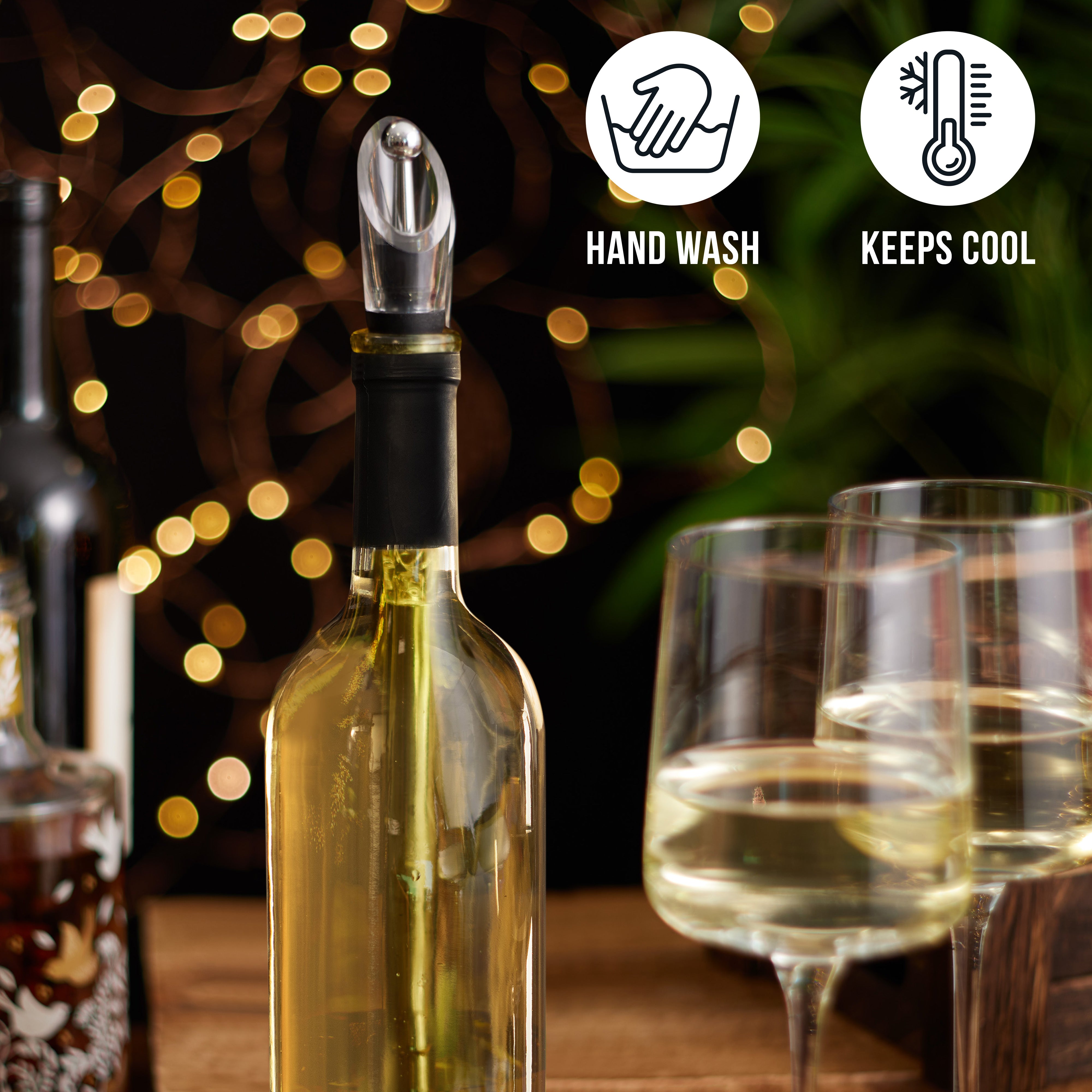 OS Oak & Steel Wine & dine essentials set vino 5 pezzi acciaio