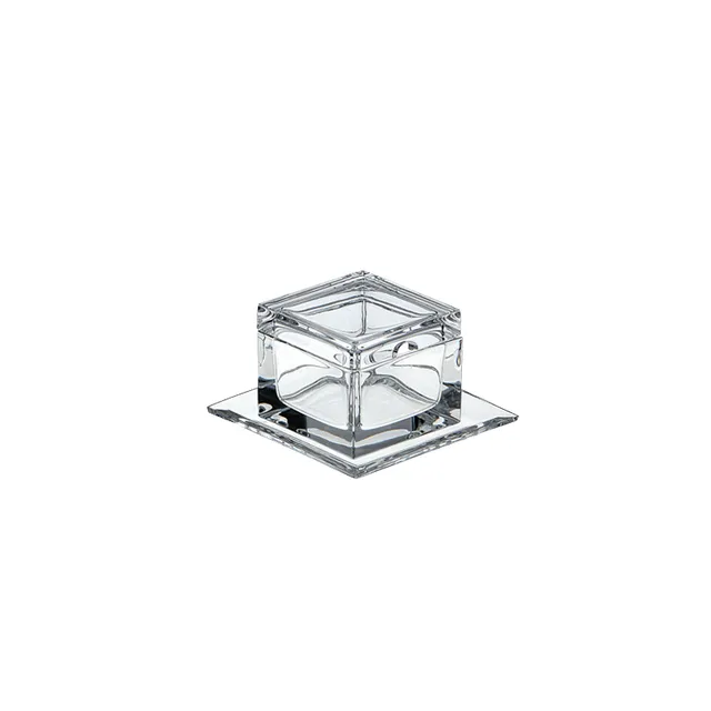 ColleVilca Cubo formaggera in cristallo d 17 cm
