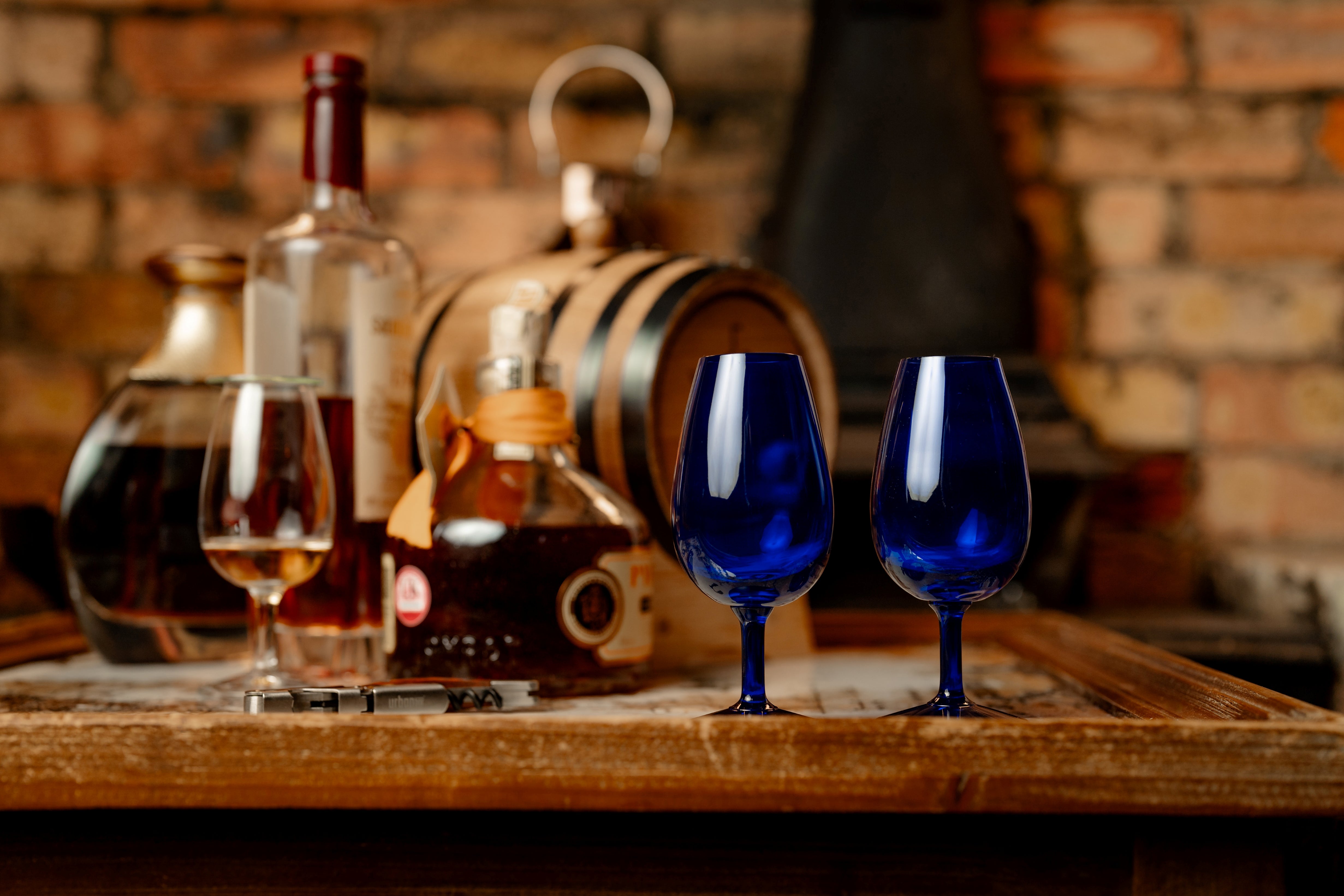 Urban Bar Distillery calice whisky blu 14 cl cristallo
