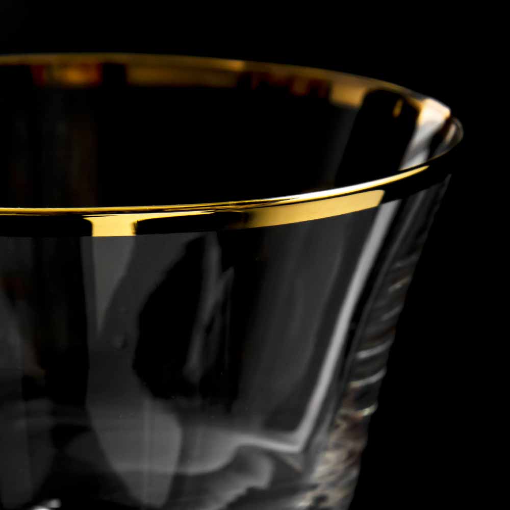 Urban Bar Gold Rim coppa fizz cristallo 20cl bordo oro