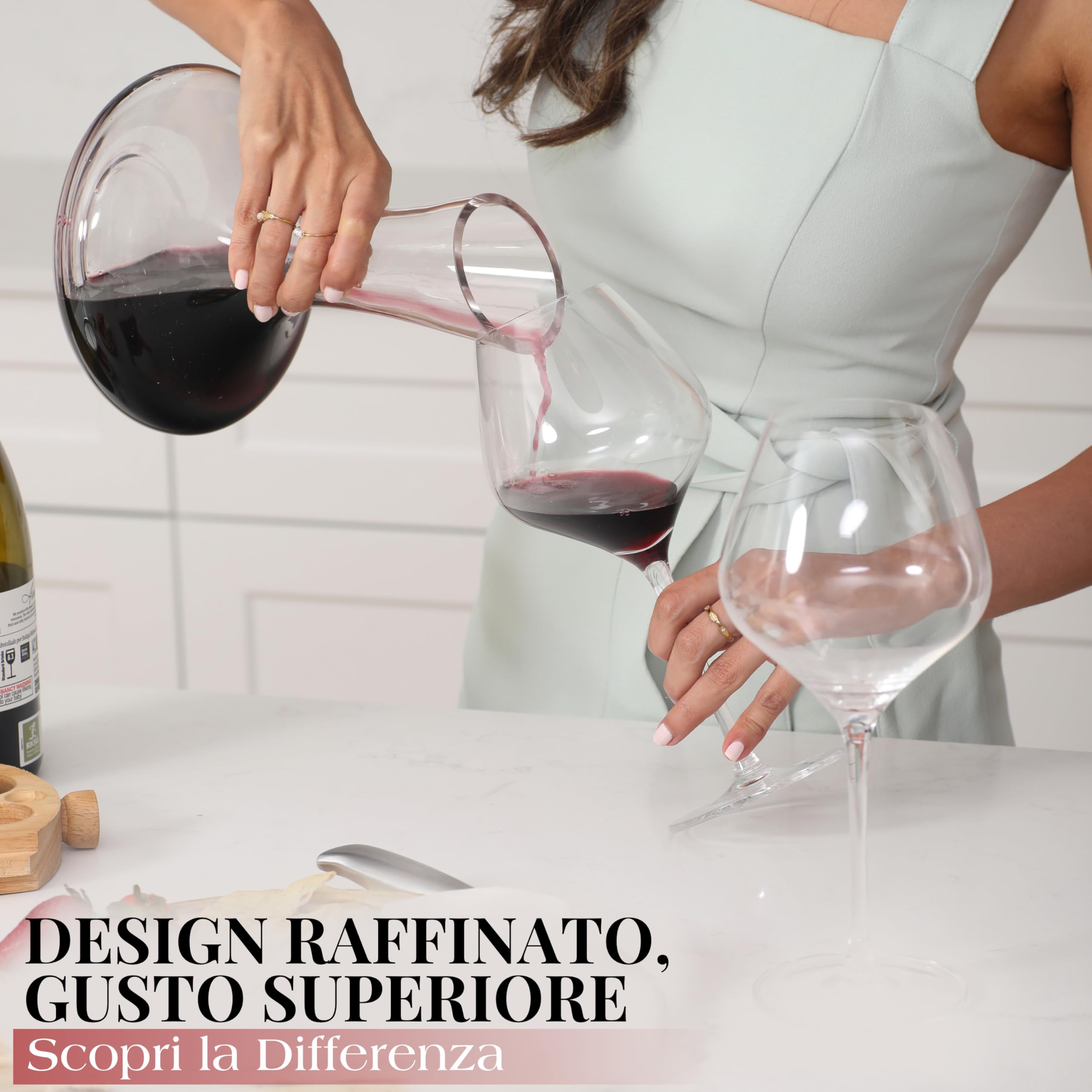 Gusto Nostro Wine Decanters decanter 750 ml tappo marmo