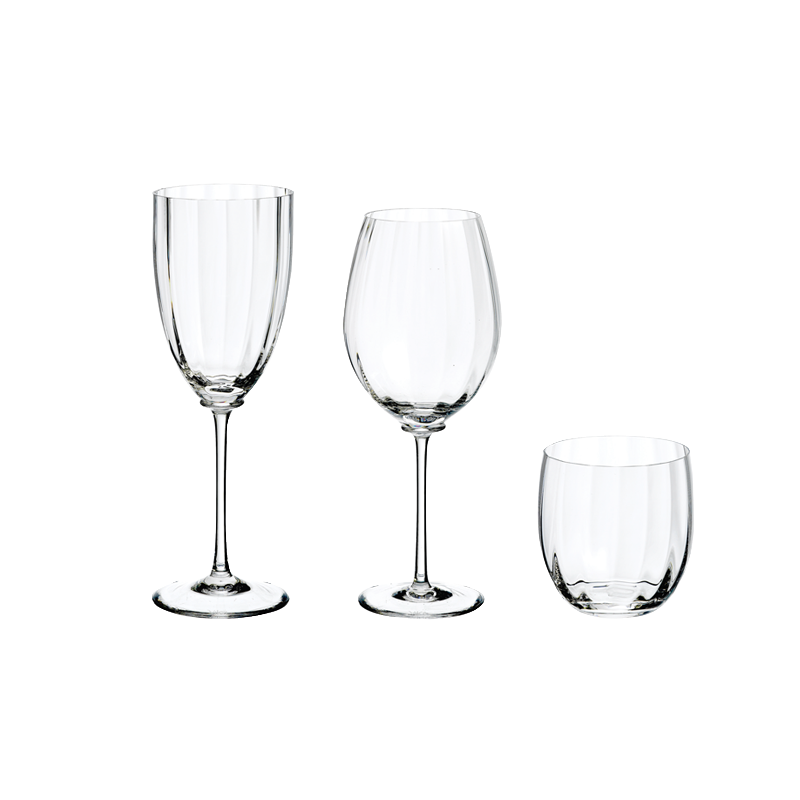 ColleVilca Table Caos calice flute cristallo senza piombo h 24 cm