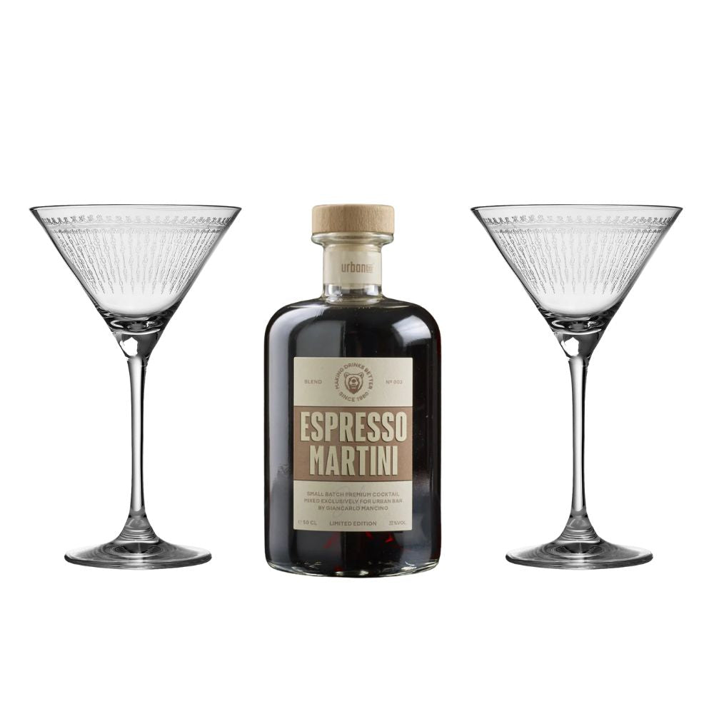 Urban Bar Cocktail Kits Bundle Espresso Martini 2 Calici