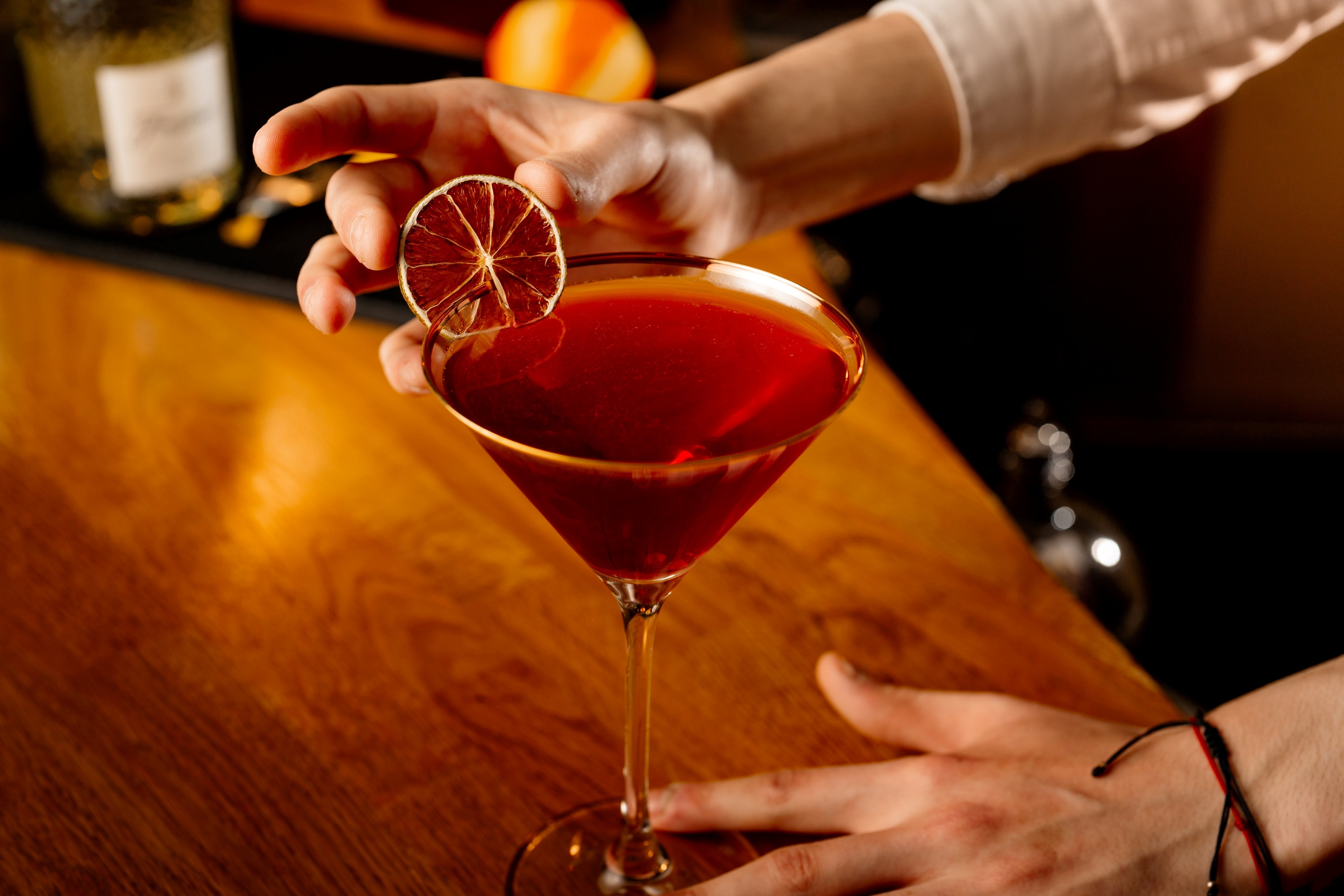 Urban Bar Verdot Coppa Martini Bordo Oro 21 cl 6 pz