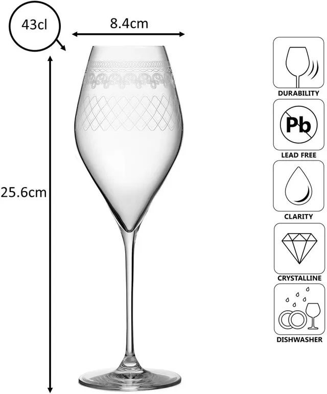 Urban Bar 1910 Bacci bicchiere vino cristallo 43cl
