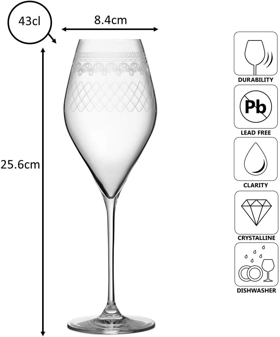 Urban Bar 1910 Bacci bicchiere vino cristallo 43cl