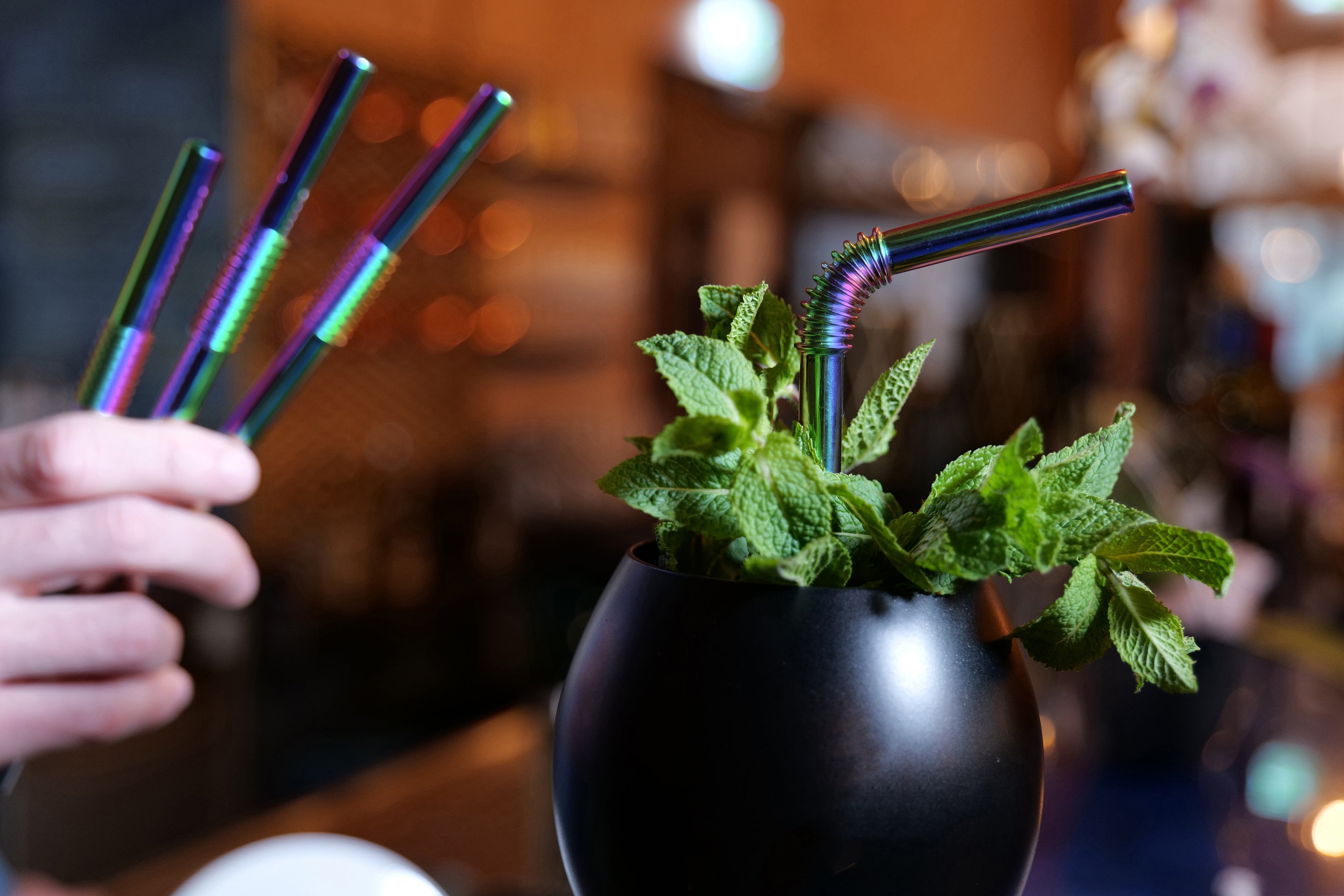 Urban Bar Bendable Stainless Steel Straws cannuccia acciaio