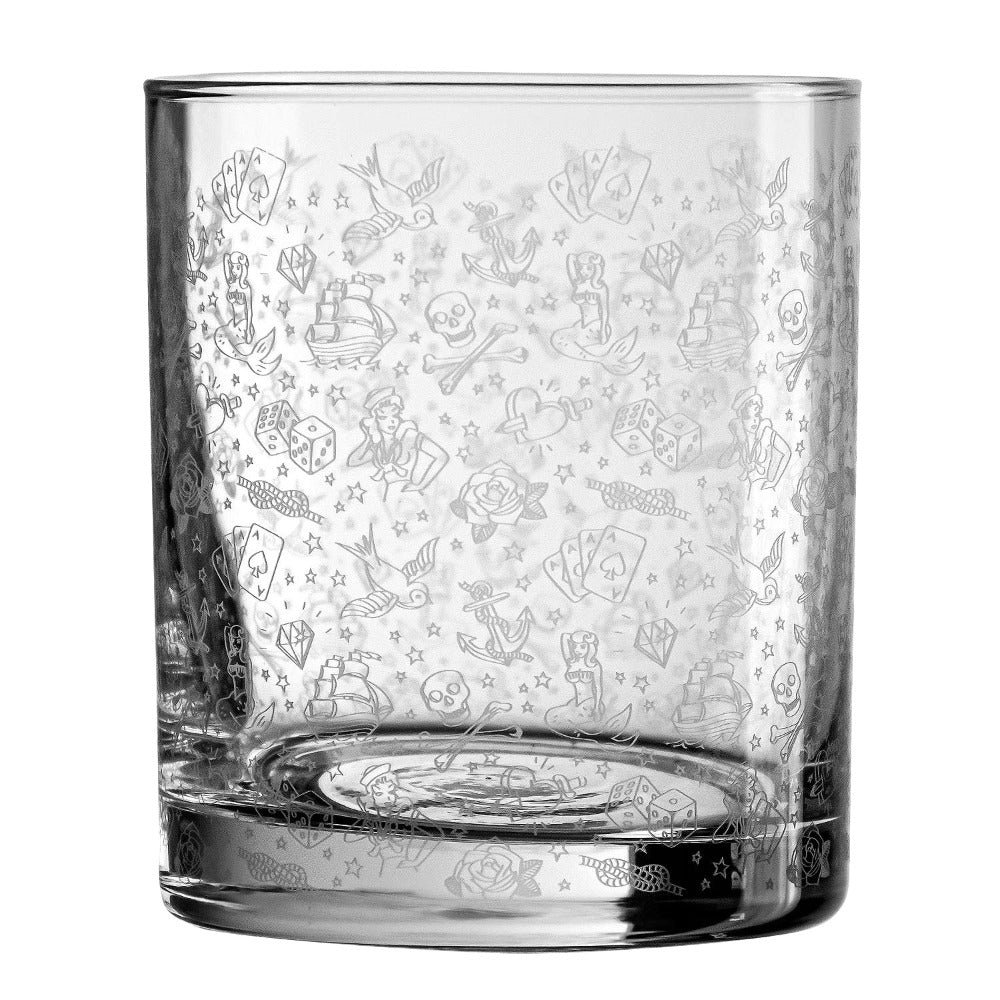 Urban Bar Tattoo Tumbler 25cl bicchiere whisky vetro