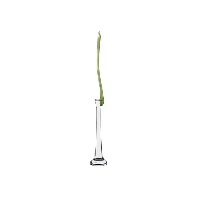 ColleVilca Ikebana vaso basso in cristallo senza piombo h 60 cm