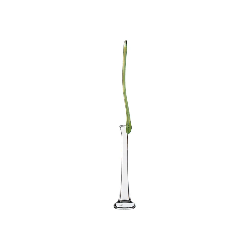 ColleVilca Ikebana vaso basso in cristallo senza piombo h 60 cm