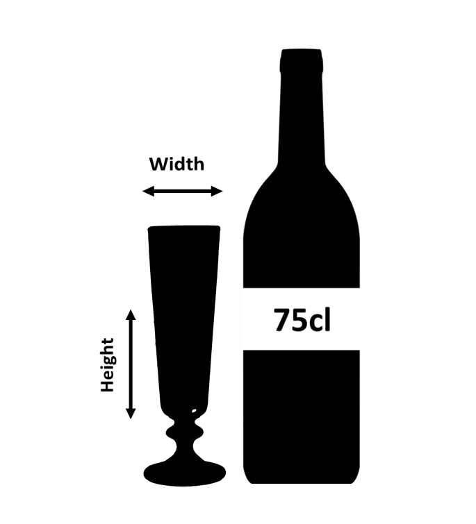 Urban Bar 1910 Umbo Flute calice champagne 20 cl vetro inciso