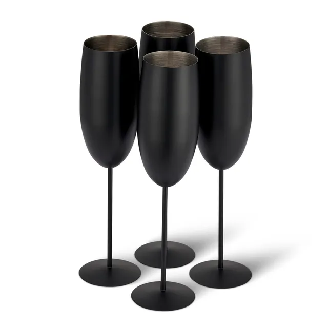OS Oak & Steel Flutes flute champagne 4 pezzi nero opaco