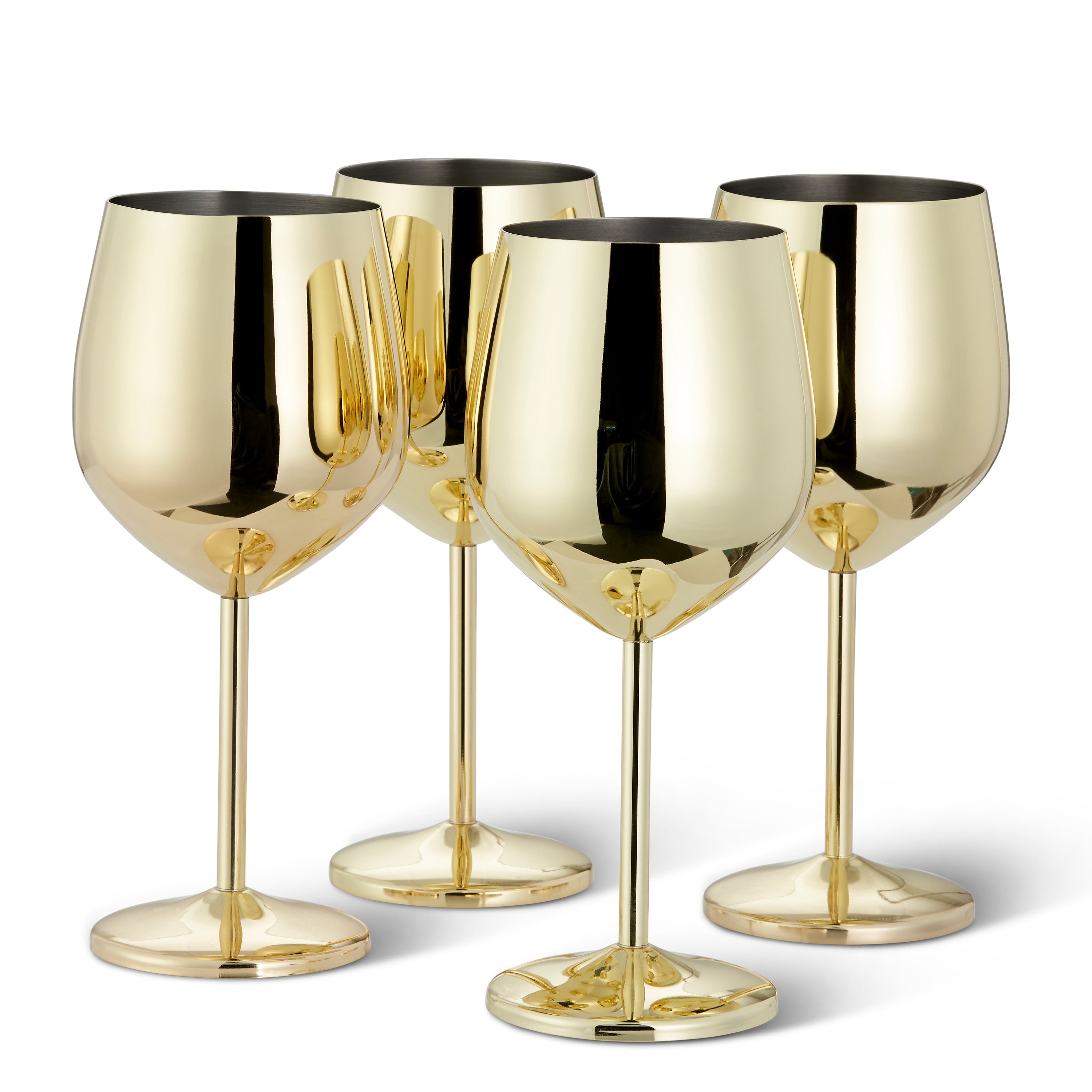 OS Oak & Steel Wine Glasses calici vino oro 4 pezzi