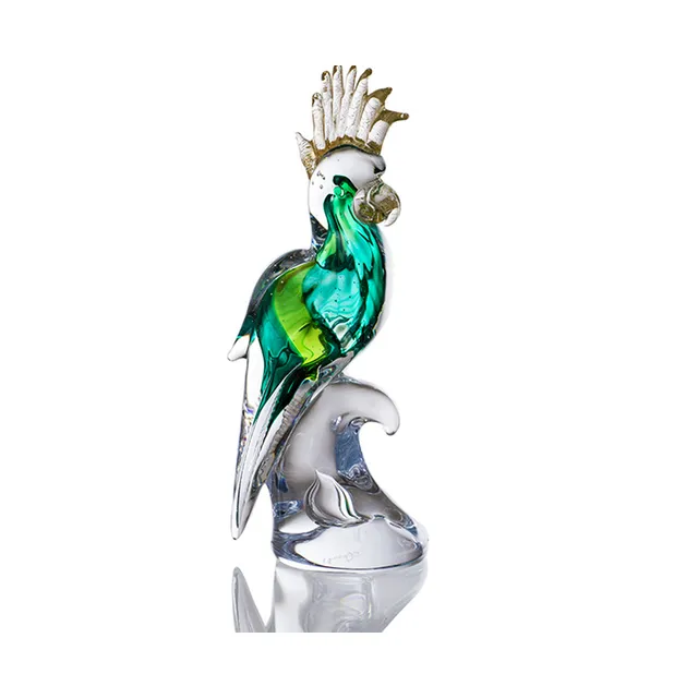 ColleVilca Pappageno maschio uccello cristallo 38 cm