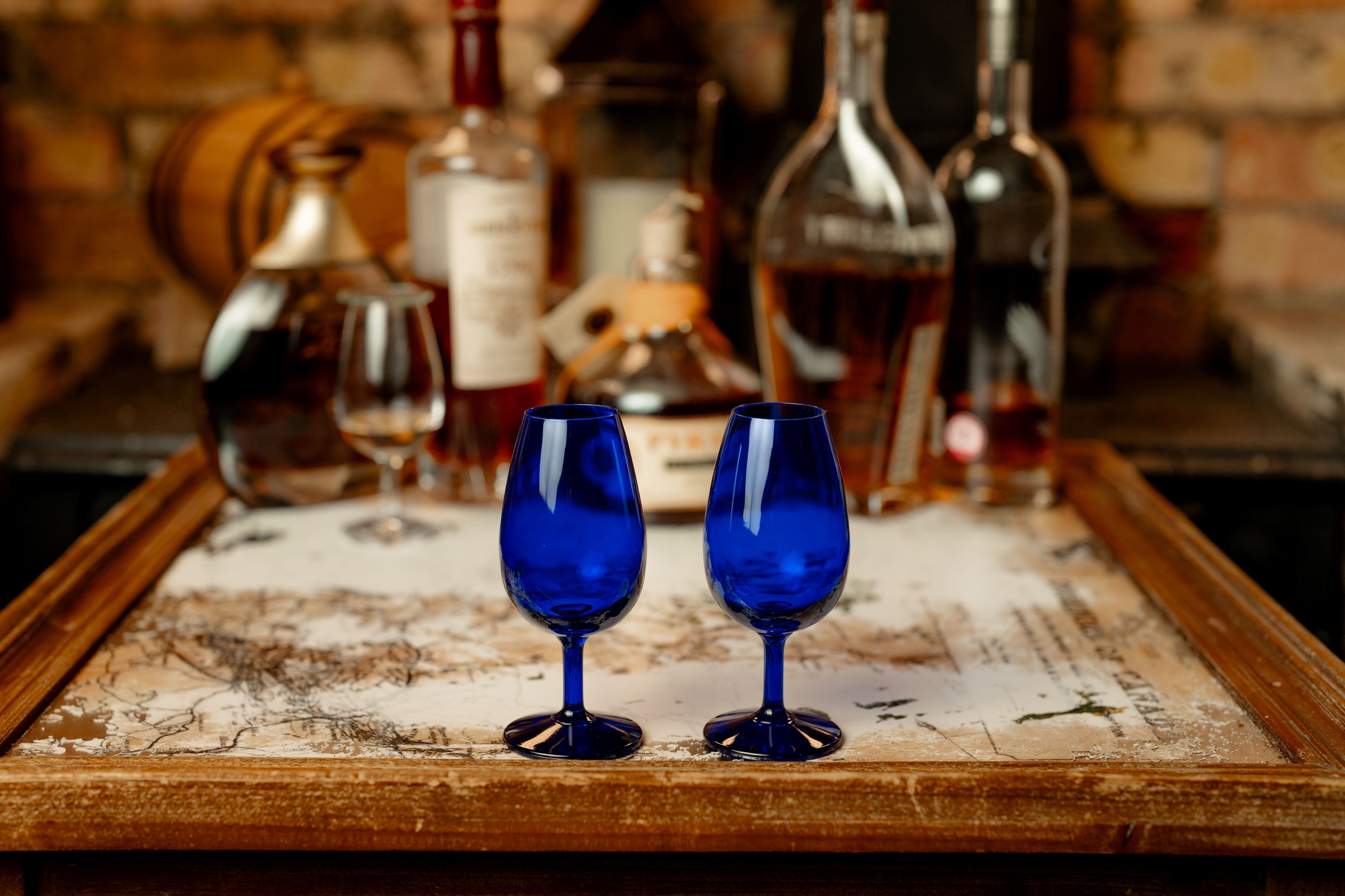 Urban Bar Distillery calice whisky blu 14 cl cristallo
