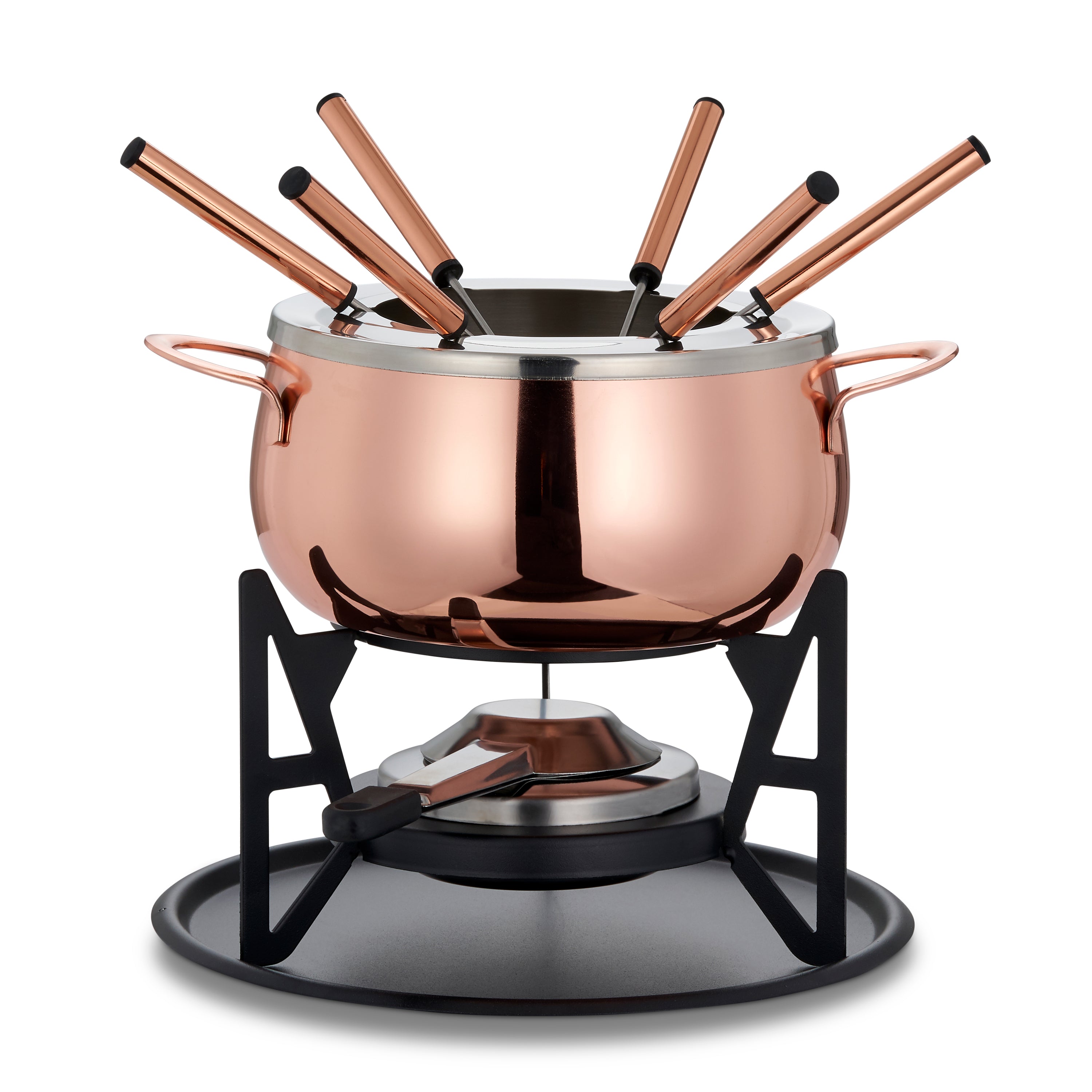 OS Oak & Steel Fondue set fonduta oro rosa acciaio