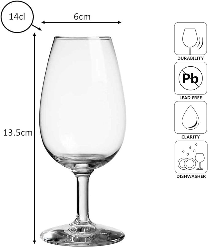 Urban Bar Distillery Bicchiere Whisky 14cl con Tacche
