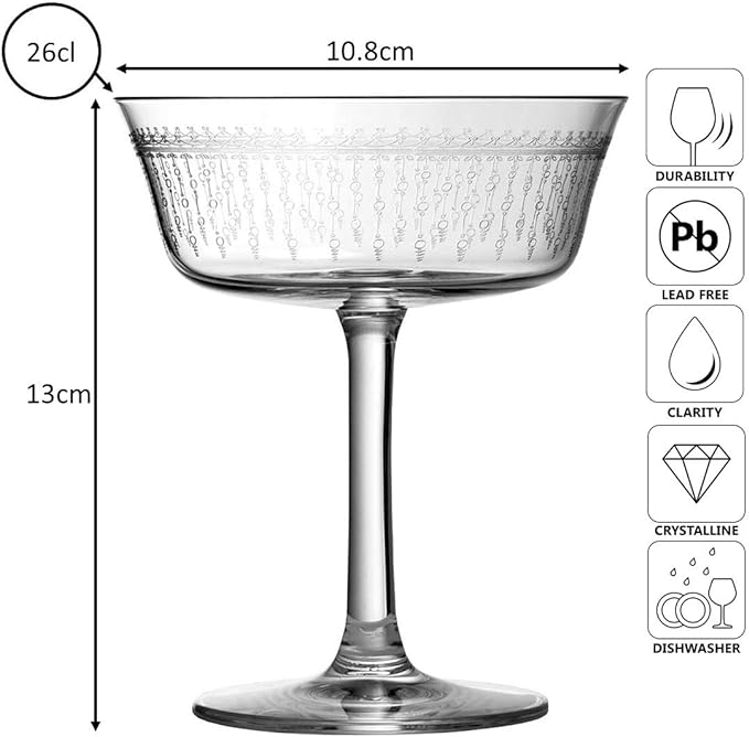 Urban Bar 1920 Fizzio coppa champagne 26cl cristallo