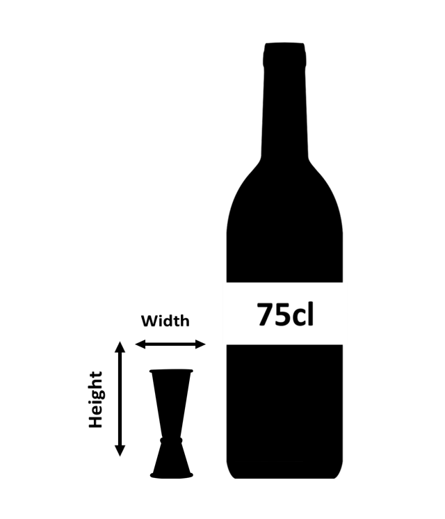 Urban Bar Ginza Copper Jigger 20/40ml dosatore cocktail