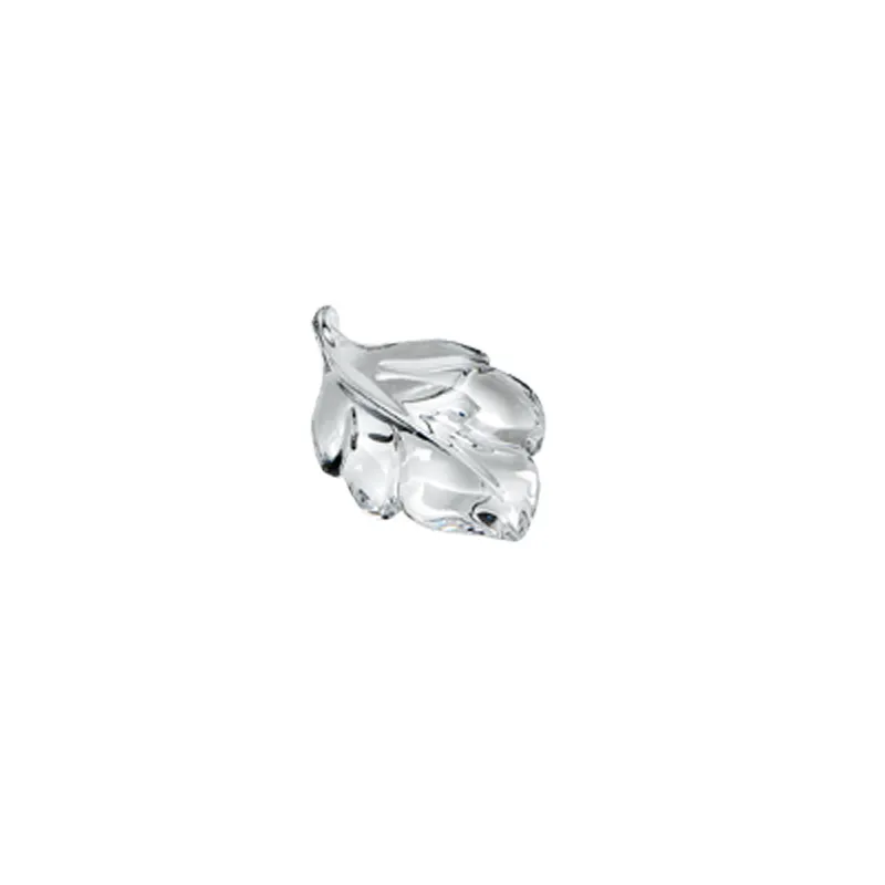 ColleVilca Foglia Fermacarte 8 cm Cristallo Regalo