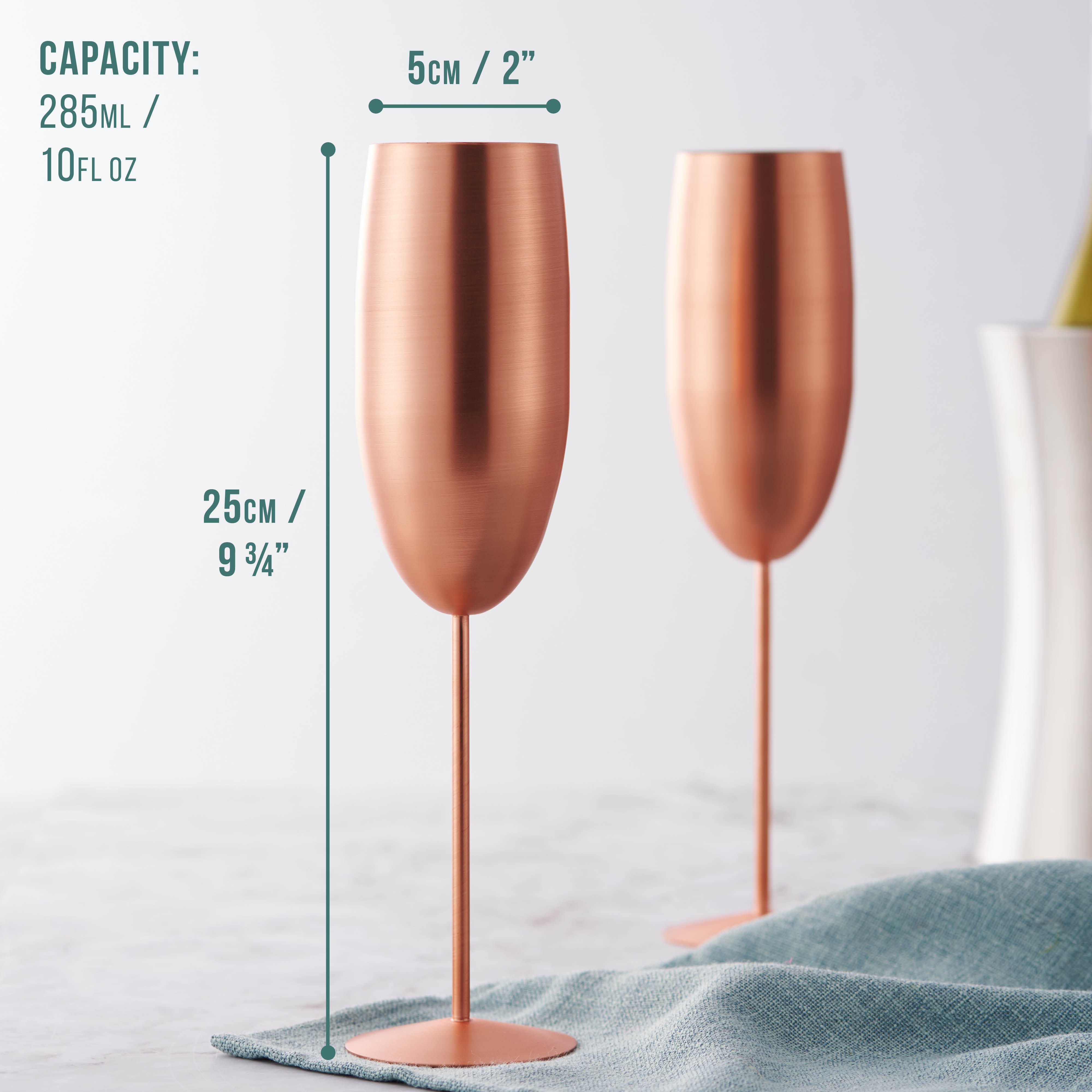 OS Oak & Steel Flutes flute champagne oro rosa opaco 4 pezzi