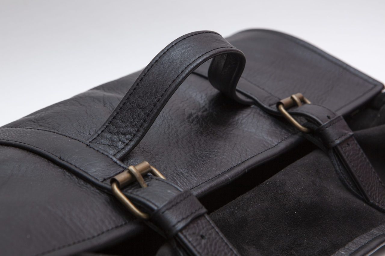 Urban Bar Accessories Leather Tool Bag Roll Up Black pelle