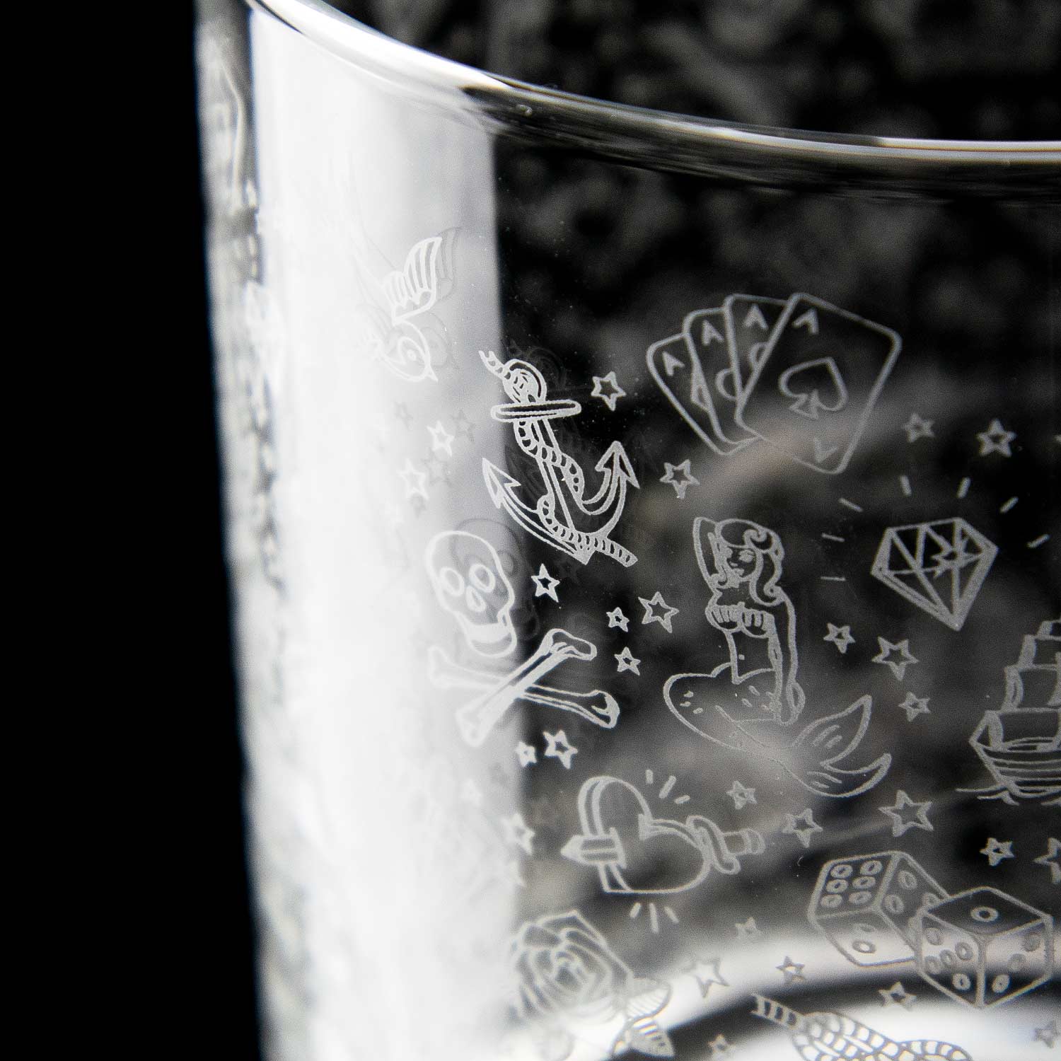 Urban Bar Tattoo Tumbler 25cl bicchiere whisky vetro
