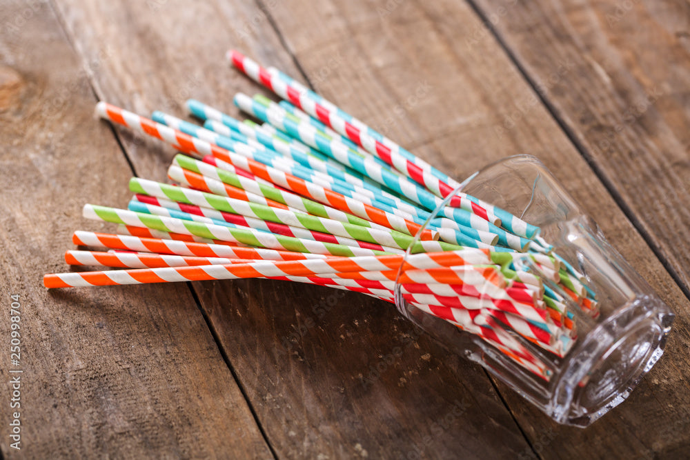Urban Bar Paper Straws cannucce carta 250 pezzi colori misti