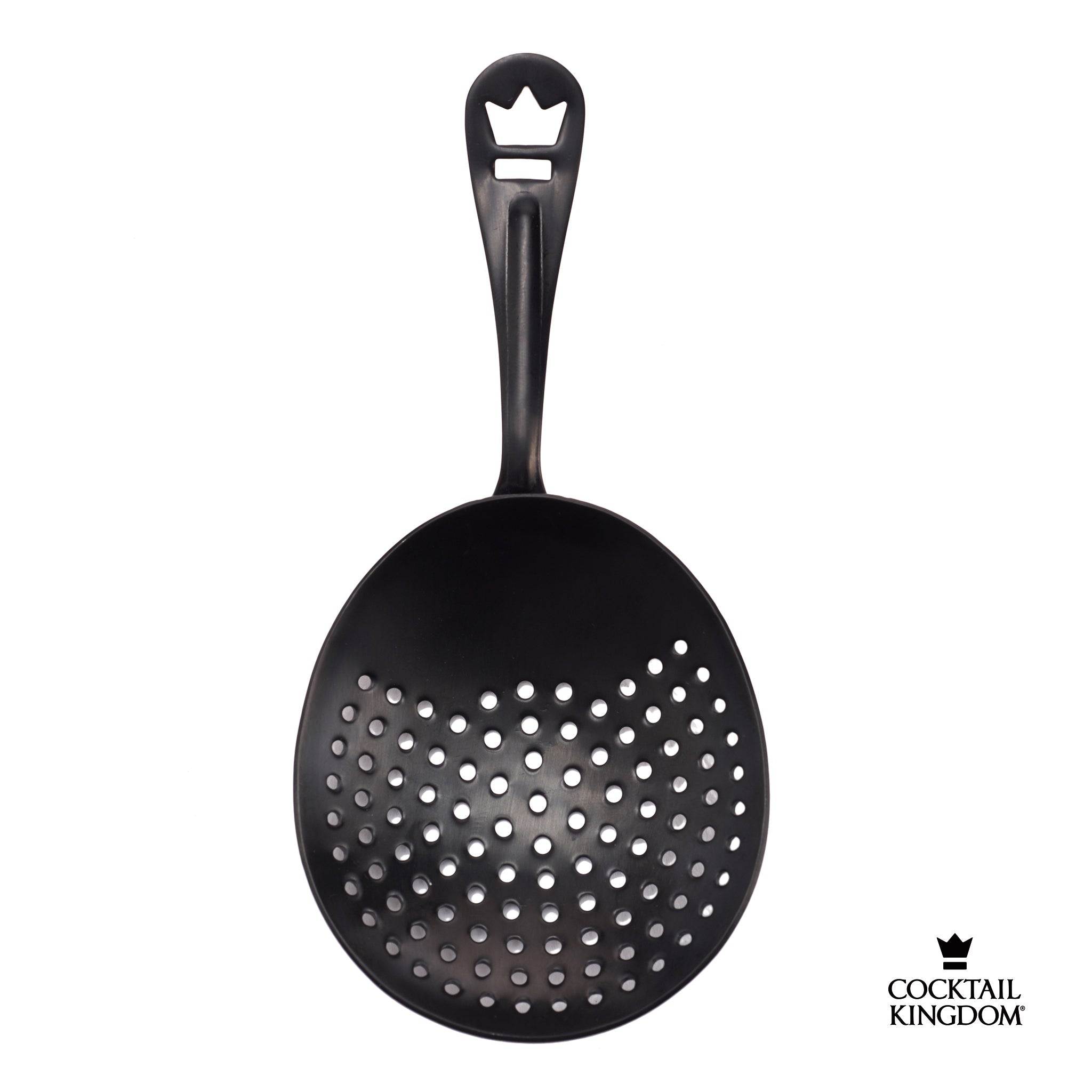 Cocktail Kingdom Premium Julep Strainer nero opaco, colino per mixing glass
