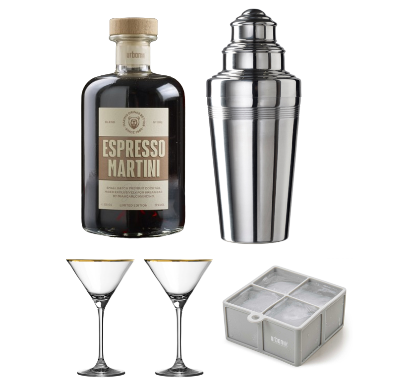 Urban Bar Espresso Martini Kit Cocktail con Calici