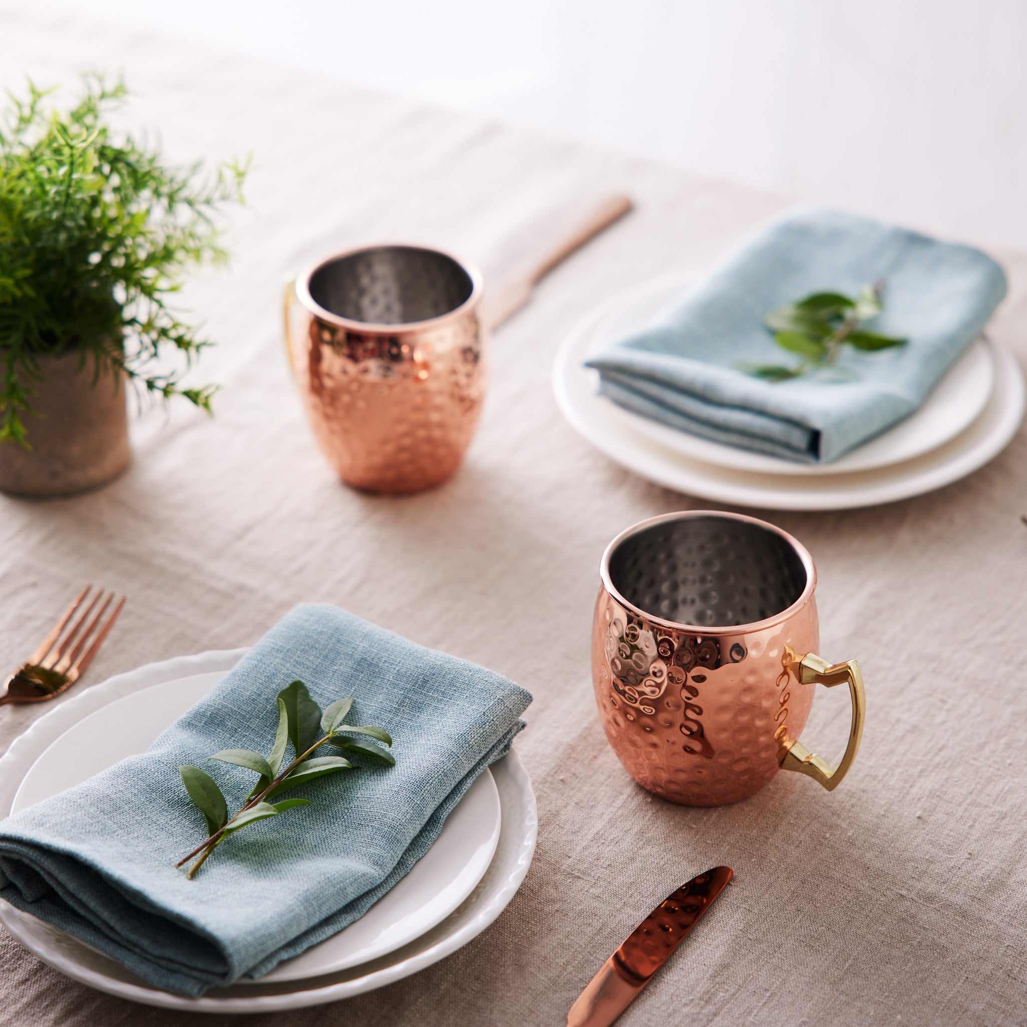 Oak & Steel Tumblers Tazza Moscow Mule Acciaio 4 Pezzi
