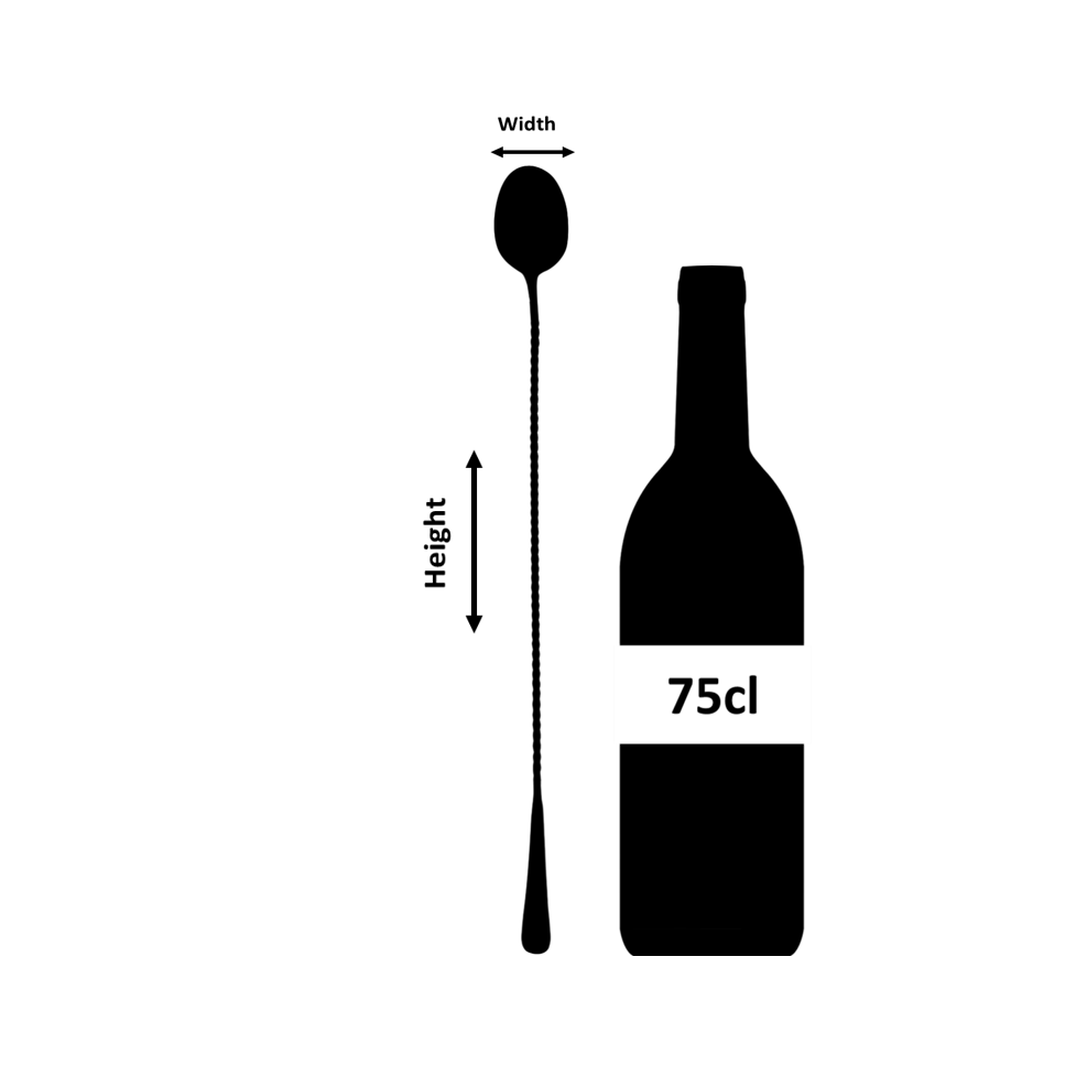 Urban Bar Biloxi bar spoon acciaio 34,5 cm forato