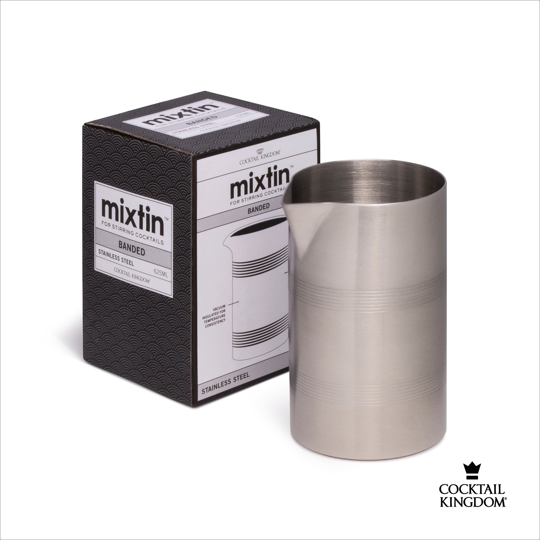 Urban Bar Cocktail Kingdom Mixtin Tin mixing 625ml nero