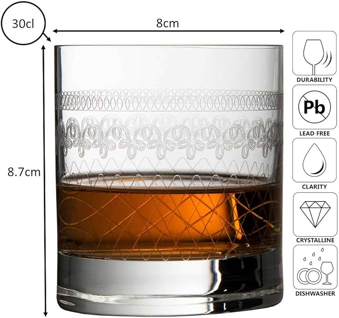Urban Bar 1910 Tumbler Whisky Cristallo 30cl Vintage