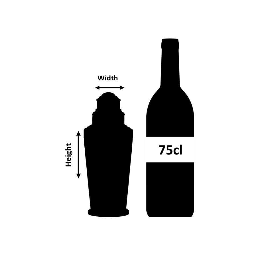 Urban Bar Coley shaker 3 pezzi acciaio 50cl con piede