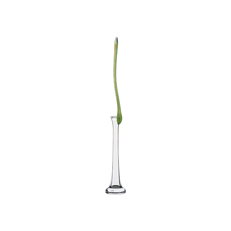 ColleVilca Ikebana vaso basso in cristallo senza piombo h 60 cm