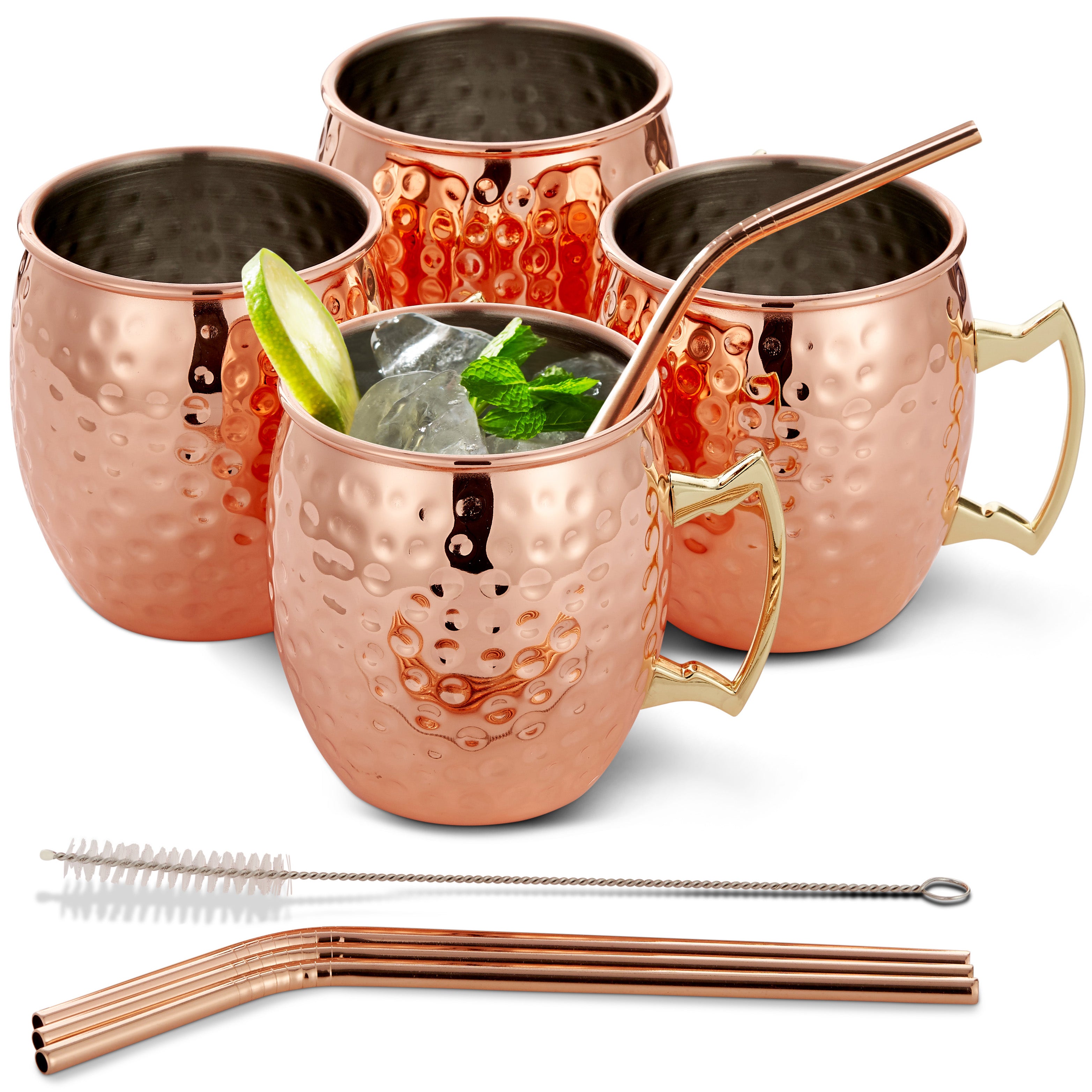 Oak & Steel Tumblers Tazza Moscow Mule Acciaio 4 Pezzi