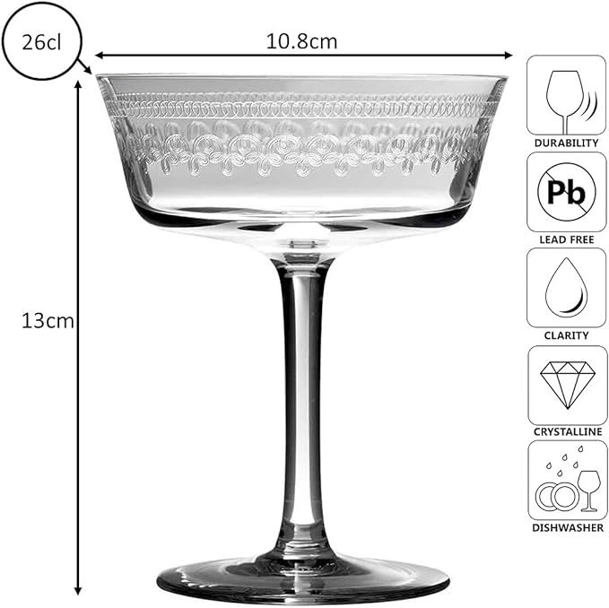 Urban Bar 1910 Fizzio Coppa Champagne 26cl cristallo