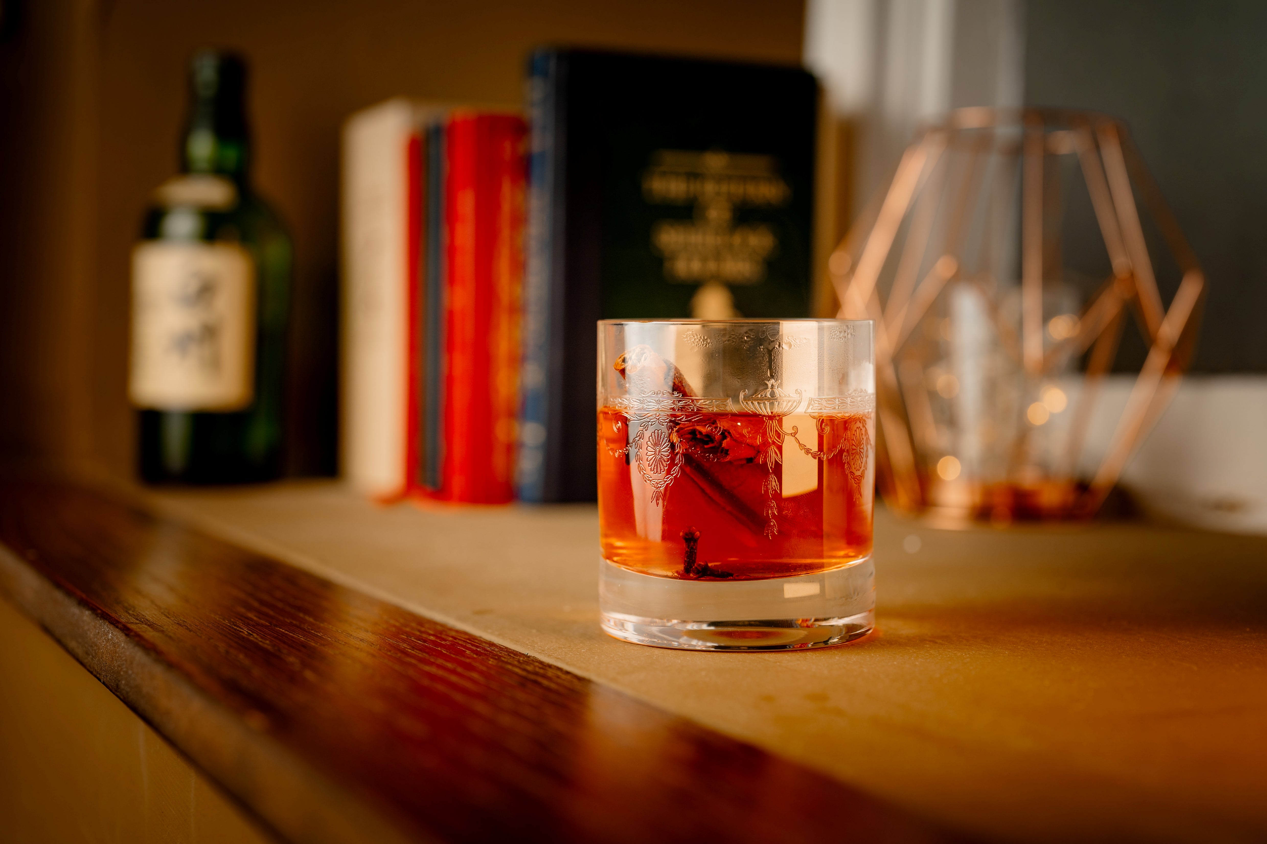 Urban Bar 1890 tumbler whisky 30 cl cristallo vintage floreale