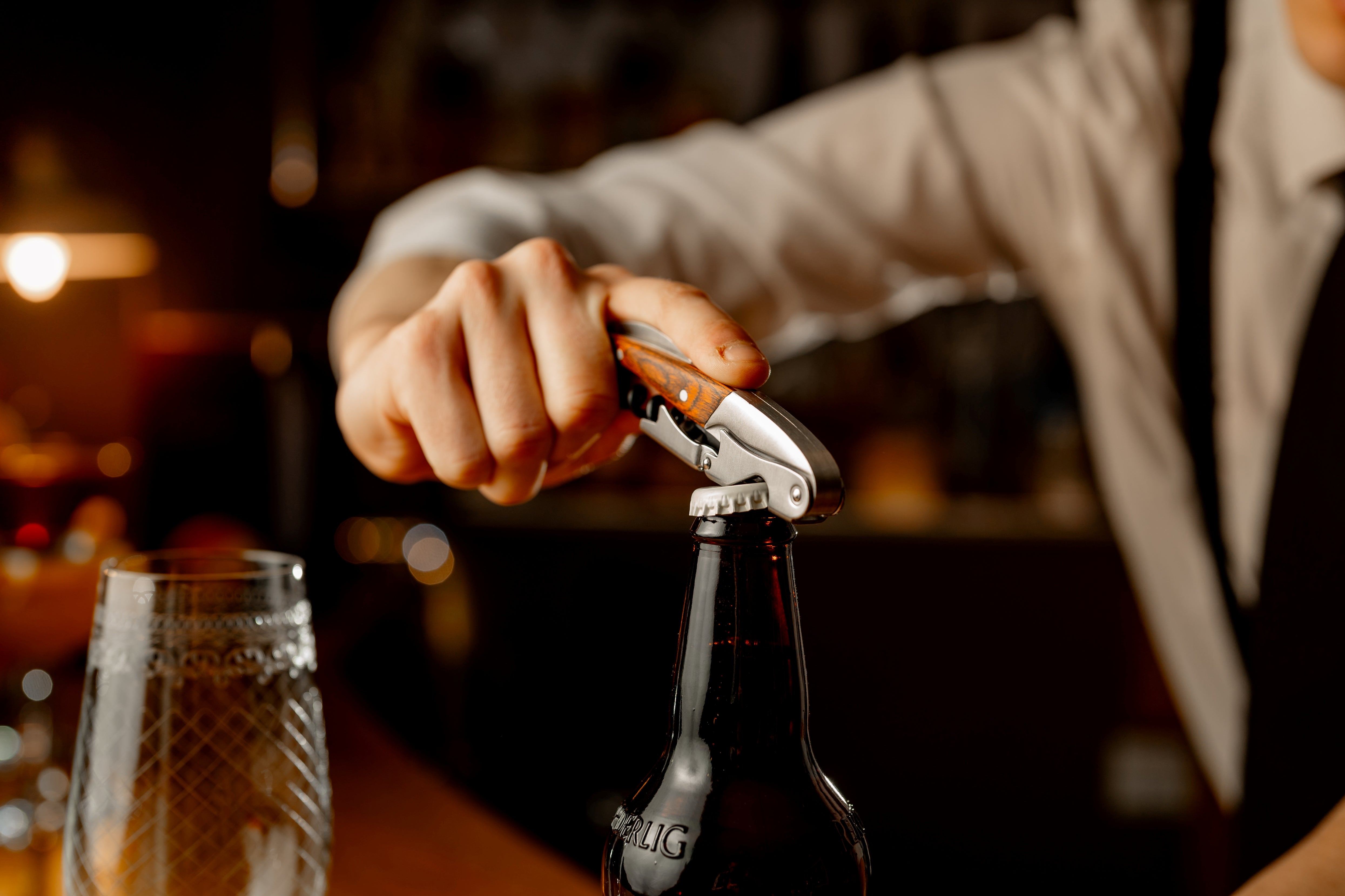 Urban Bar Cavatappi Cameriere Legno Acciaio 3 in 1