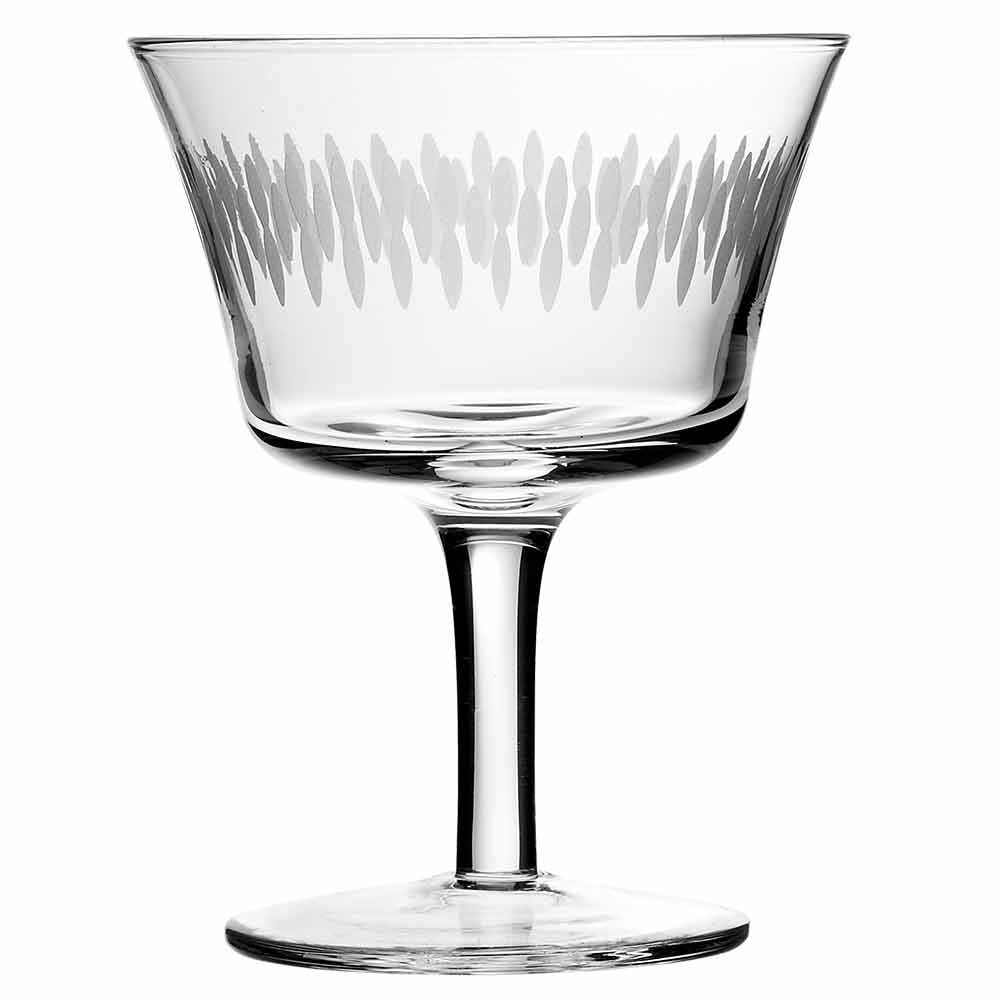 Urban Bar Retro Fizz coppa cocktail 20cl cristallo inciso