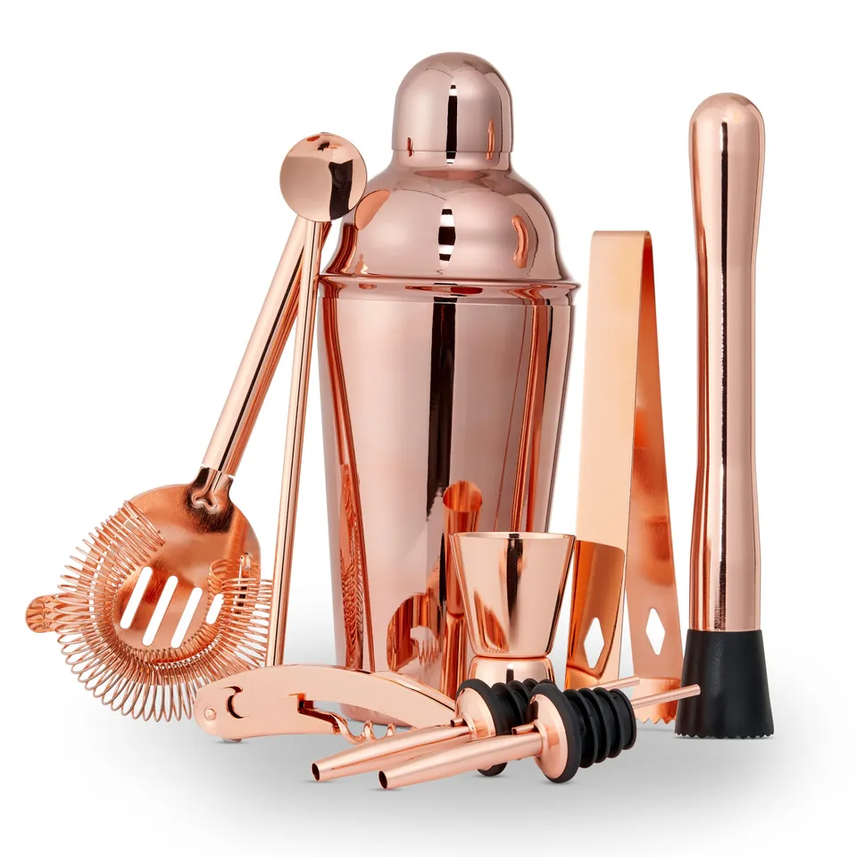 Oak & Steel Cocktail Sets shaker set 10 pezzi oro rosa