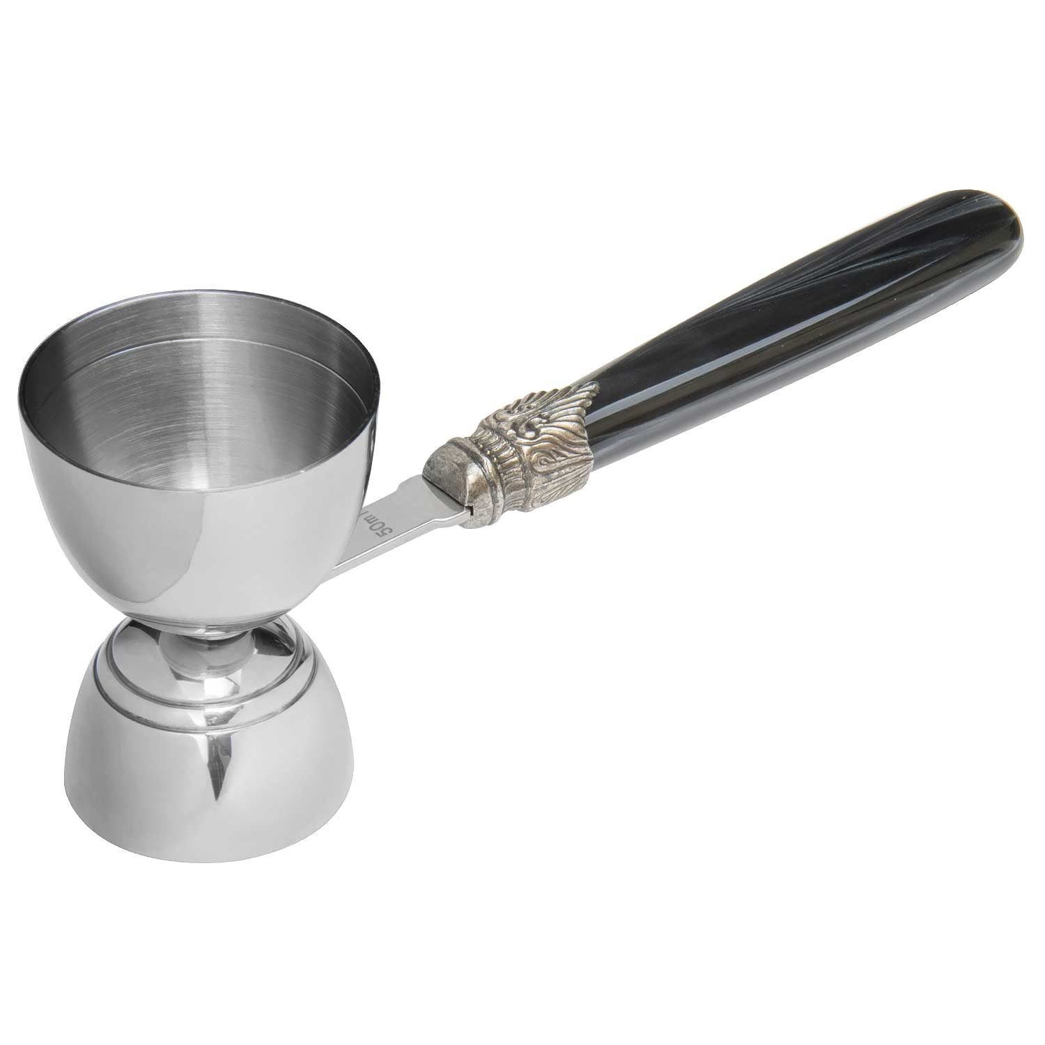 Urban Bar Classico Jigger Hammer Acciaio 25/50 ml Manico Nero