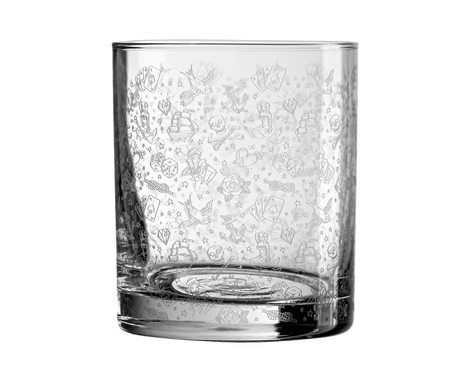 Urban Bar Tattoo Tumbler 25cl bicchiere whisky vetro