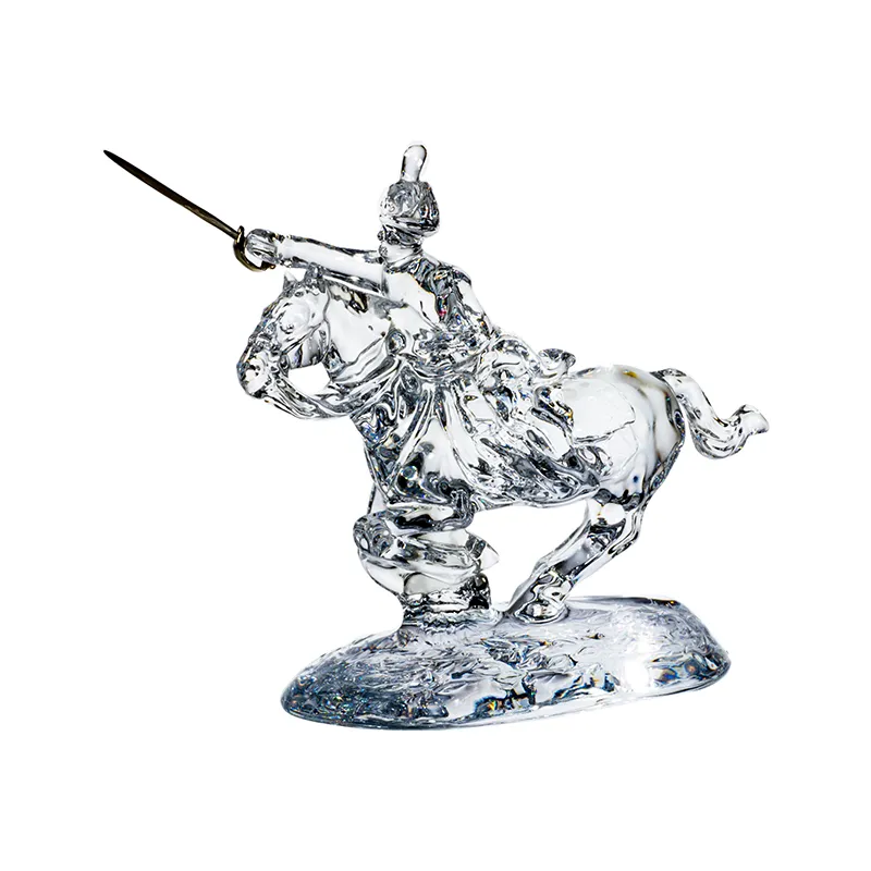 ColleVilca Carabinieri La Carica Statua Cristallo Cavallo