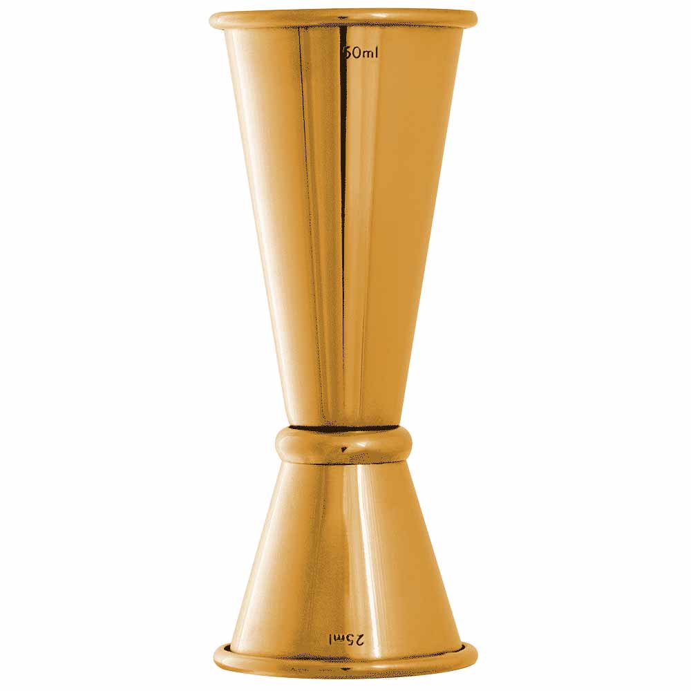 Urban Bar Ginza Gold Jigger 25/50ml misurino cocktail oro